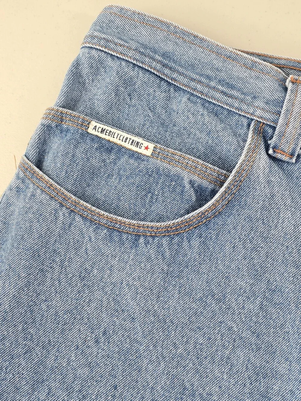 Vintage Acme Bilt Clothing USA Denim Shorts Skate Baggy Jean Shorts Jorts 34W XL